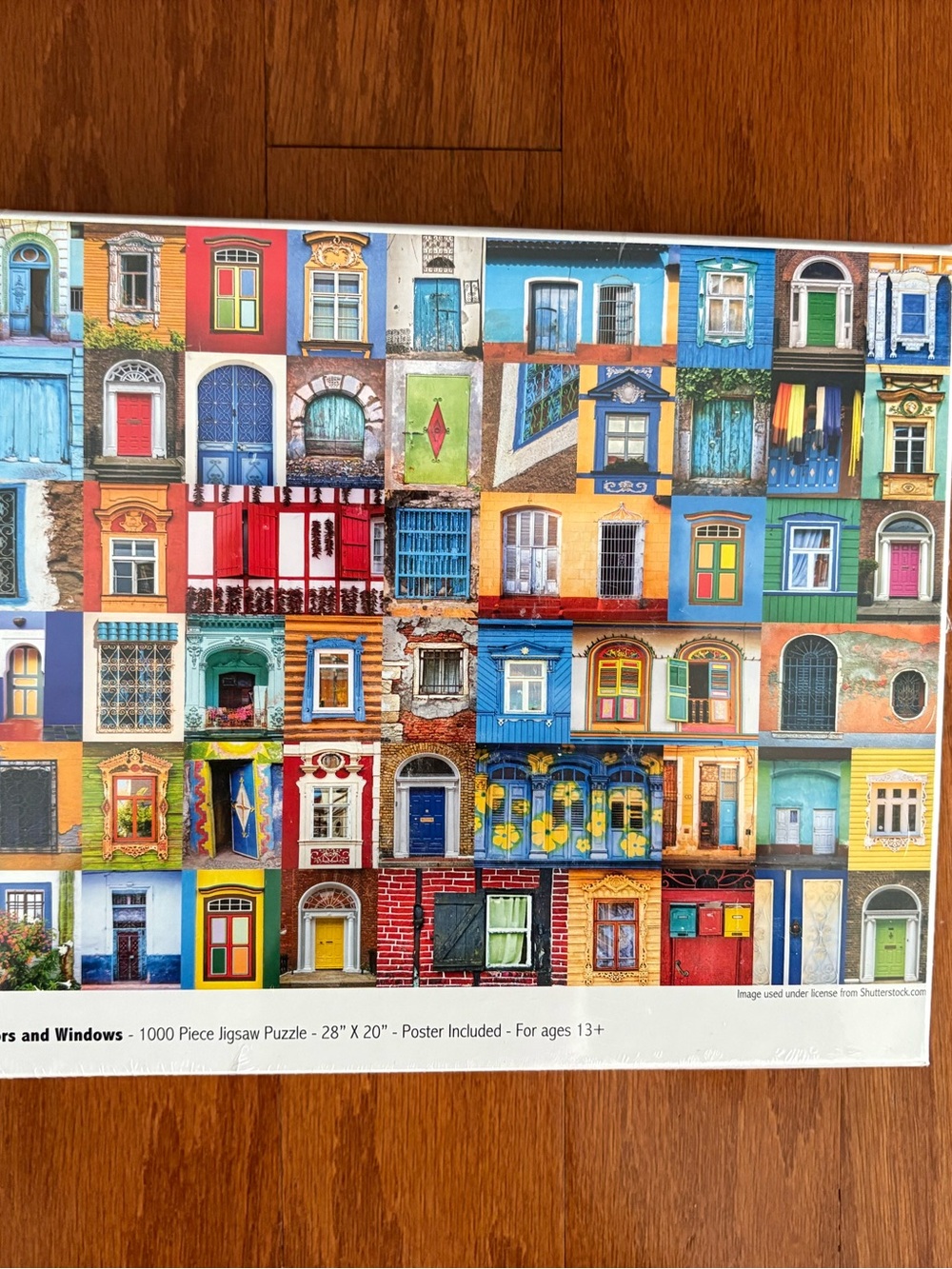 Colorful Doors and Windows 1000-Piece Puzzle - Multicolor